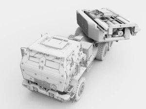 M142 HIMARS multiple rocket launcher 3D Model