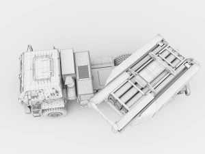 M142 HIMARS multiple rocket launcher 3D Model