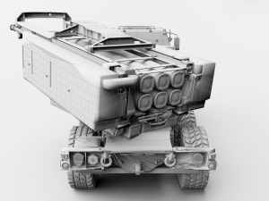 M142 HIMARS multiple rocket launcher Modelo 3D