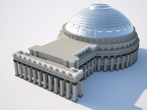 Opera and Ballet Theatre Novosibirsk Model 3D