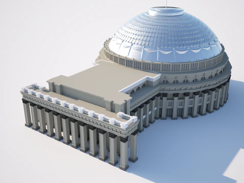 Teatro dell'opera e del balletto Novosibirsk Modello 3D