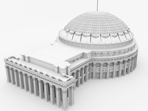 Opera and Ballet Theatre Novosibirsk 3D Model