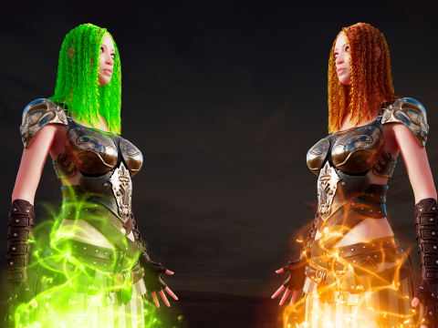 GAME-READY 3D Character - Diana Diamond 3D मॉडल