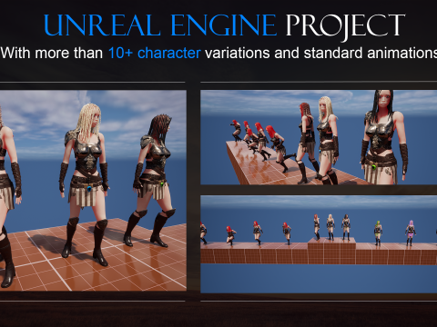 GAME-READY 3D Character - Diana Diamond 3D मॉडल