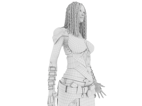 GAME-READY 3D Character - Diana Diamond 3D मॉडल