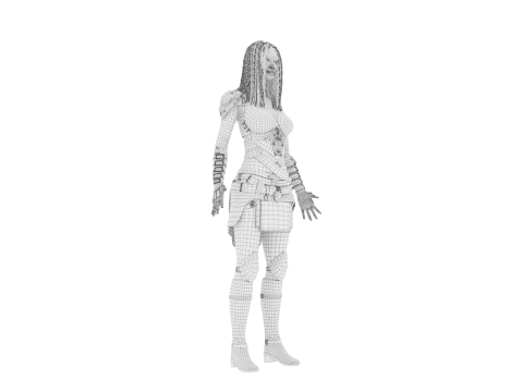 GAME-READY 3D Character - Diana Diamond 3D मॉडल