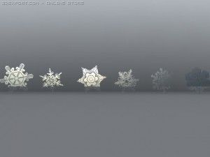 snow objects 6 pieces 3D Модель