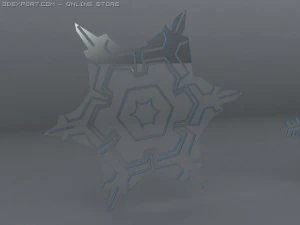 snow objects 6 pieces 3D Model