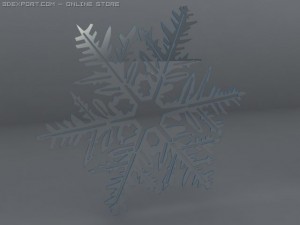 snow objects 6 pieces Modèle 3D