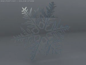 snow objects 6 pieces 3D Model
