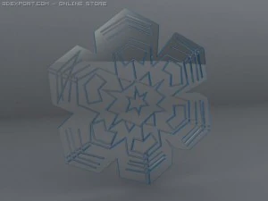 snow objects 6 pieces 3D Model