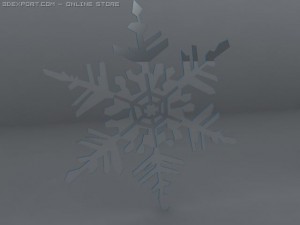 snow objects 6 pieces Modèle 3D