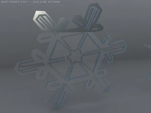 snow objects 6 pieces 3D Model