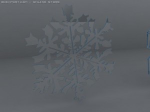 snow objects 6 pieces Modèle 3D