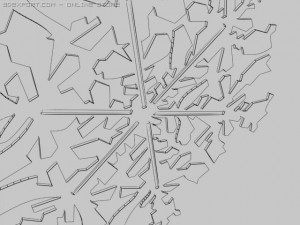 snow objects 6 pieces Modèle 3D