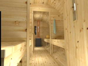 bath barrel Modello 3D