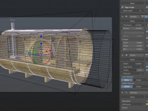 bath barrel Modello 3D
