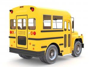 school bus 1988 gmc 3D मॉडल