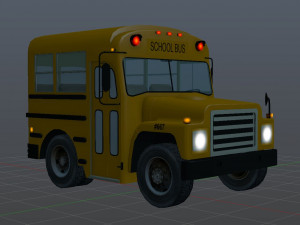 school bus 1988 gmc 3D मॉडल