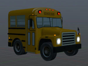 school bus 1988 gmc 3D Model