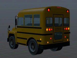 school bus 1988 gmc 3D Model