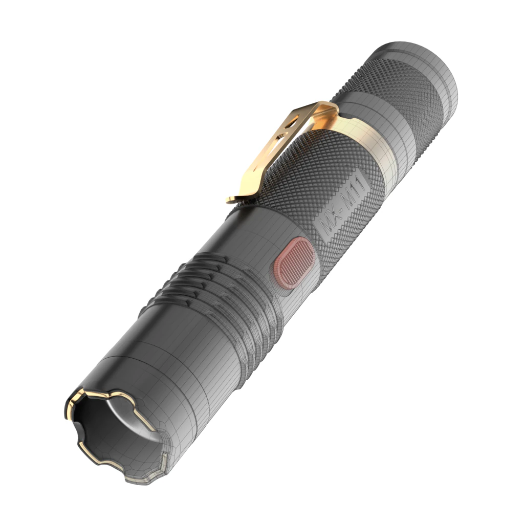 flashlight m11 3D Model .c4d .max .obj .3ds .fbx .stl .blend 