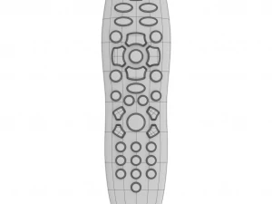 tv remote control ddl-1034 3D Model