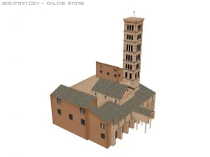 vatican church building archit 3D Model