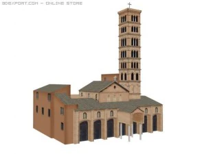 vatican church building archit 3D Model