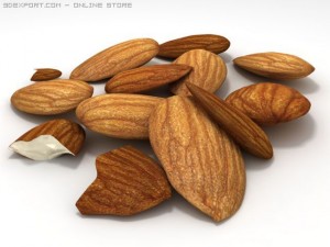 almonds unshelled 3D मॉडल