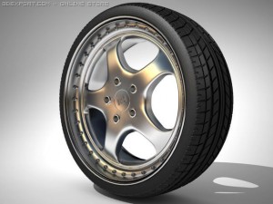 rh wheel porsche 3D मॉडल