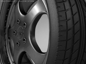 rh wheel porsche 3D Model