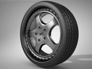 rh wheel porsche 3D Модель