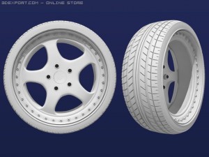rh wheel porsche 3D Модель