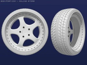 rh wheel porsche 3D Model