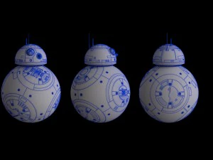 bb-8 star wars droid full rigged 3D Model