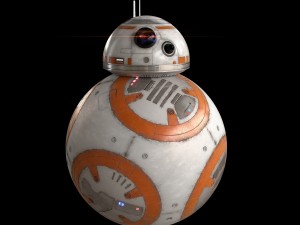 bb-8 star wars droid simple rigged Model 3D
