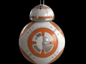 bb-8 star wars droid simple rigged Model 3D