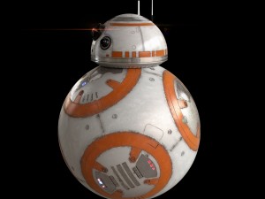 bb-8 star wars droid simple rigged Model 3D