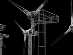 wind eolic turbine 3D Model