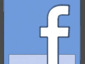 facebook icons and logos 3D Model