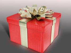 gift box Modelo 3D