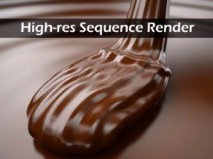 mousse of chocolate with render image sequence Modelo 3D