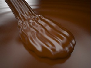 mousse of chocolate with render image sequence 3D 모델