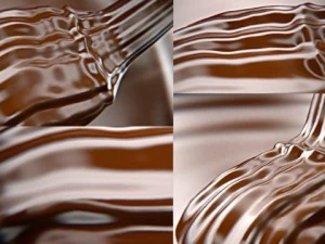 mousse of chocolate with render image sequence 3D Model