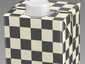 carton pack square 1000ml 3D मॉडल