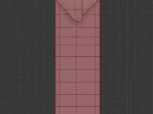 carton pack square 1000ml 3D Model