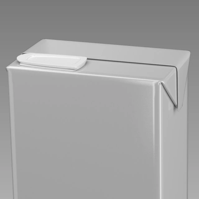 carton slim 1000ml 3D Model .c4d .max .obj .3ds .fbx .stl .blend