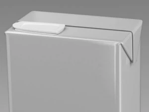 картонная коробка слим 1000мл 3D Модель