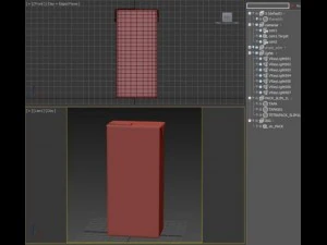 carton slim 1000ml 3D Model
